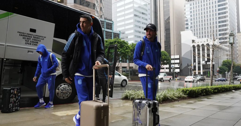 La Selección Argentina ya está en Los Ángeles para afrontar el segundo&nbsp;amistoso