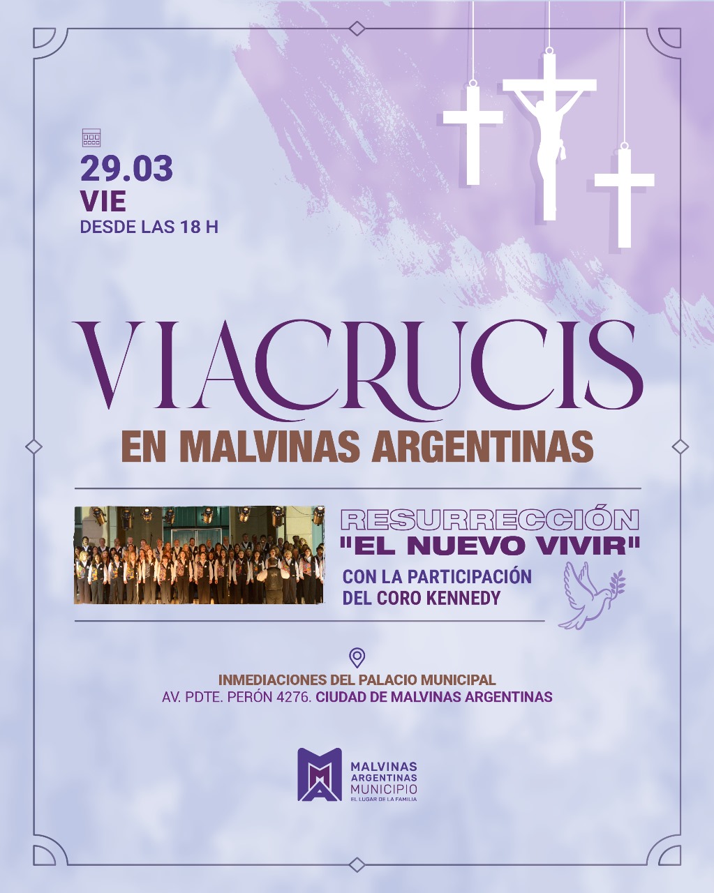 Habrá vía crucis en Malvinas Argentinas