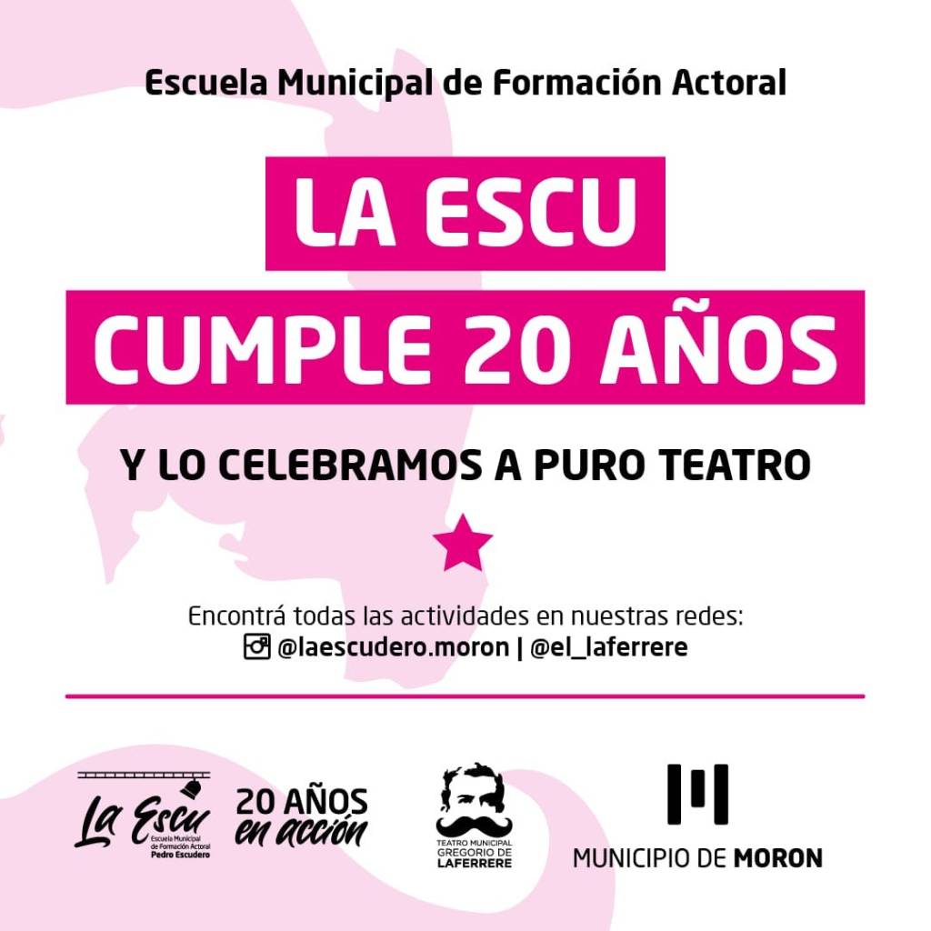 La Escuela Municipal de Formación Actoral Pedro Escudero cumple 20 años