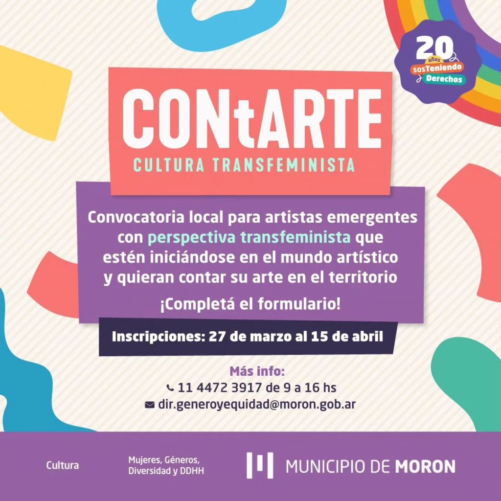 ContARTE: Morón abre la convocatoria a artistas transfeministas del distrito