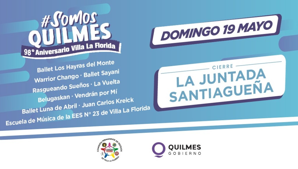 EL MUNICIPIO INVITA A LA COMUNIDAD A LOS FESTEJOS POR EL 98º ANIVERSARIO DE VILLA LA FLORIDA