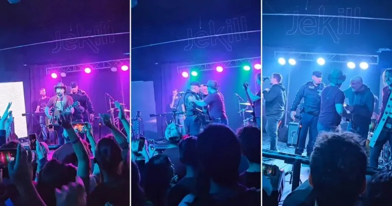 la policía interrumpió un show de Piti Fernández de Las Pastillas del&nbsp;Abuelo