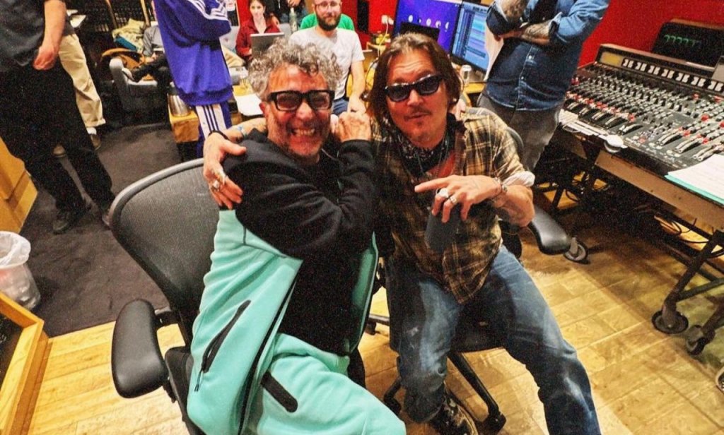 Fito Paez y Johnny Depp juntos en los estudios de Abbey Road: «Una visita&nbsp;inesperada»