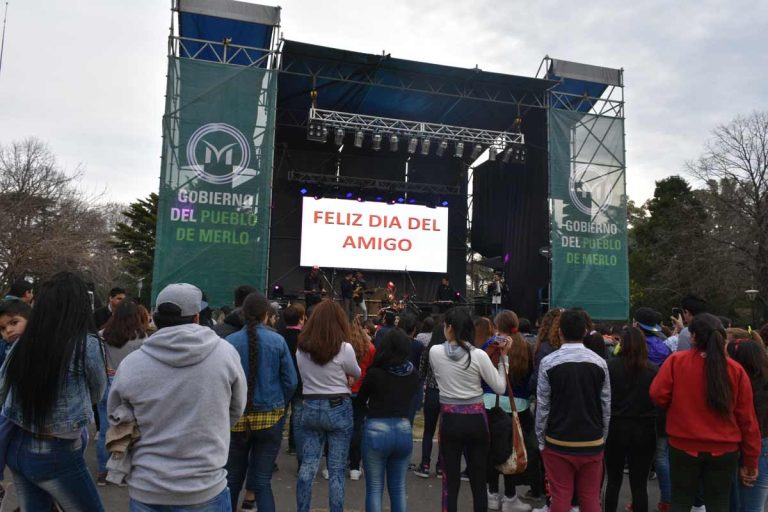 Merlo prepara un festival con música, cabina de fotos y feria gastronómica por el Día del&nbsp;Amigo