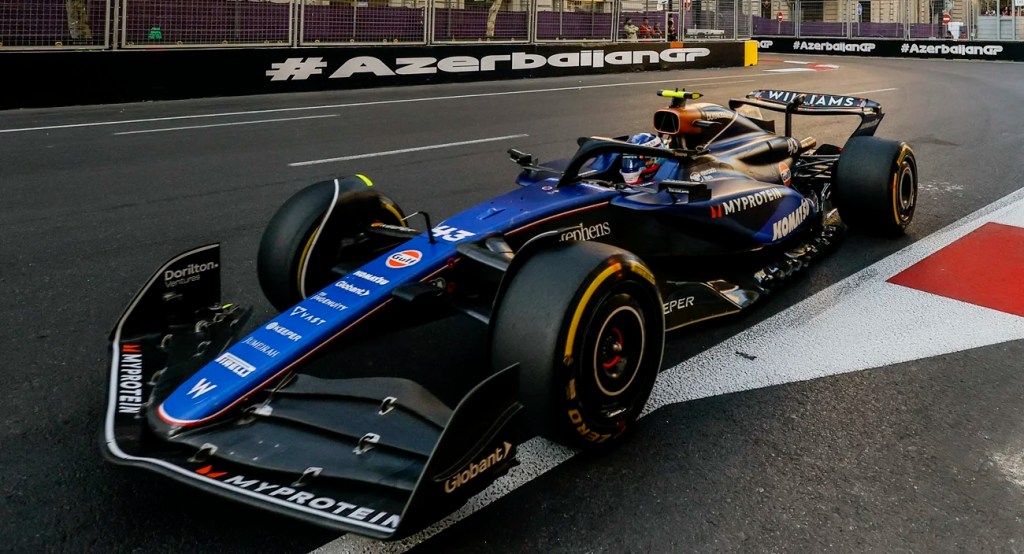 Fórmula 1: tras el choque Colapinto se recuperó y terminó 14° en la segunda práctica en Azerbaiyán