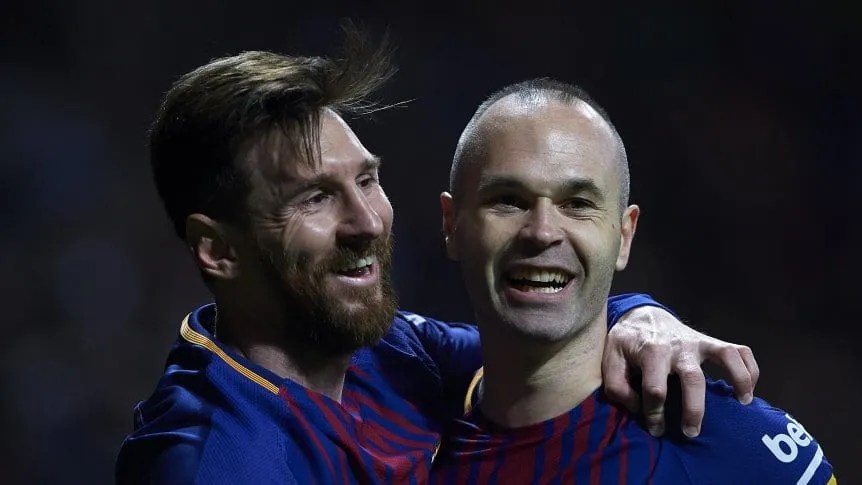 El emotivo mensaje de Messi a Iniesta, que anticipó su retiro del&nbsp;fútbol