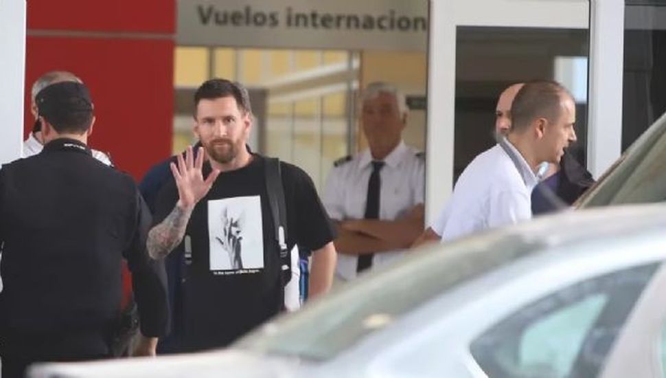 Eliminatorias: Messi llegó al país para sumarse a la Selección&nbsp;Argentina