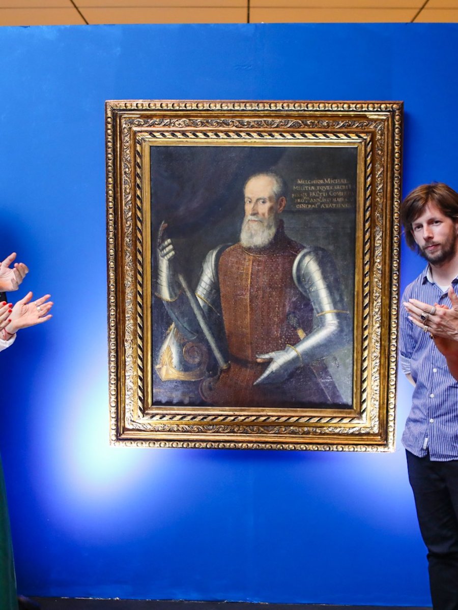 Con la exhibición de la pintura original de Tintoretto, comenzó la Feria PLATEADA en el Teatro&nbsp;Argentino