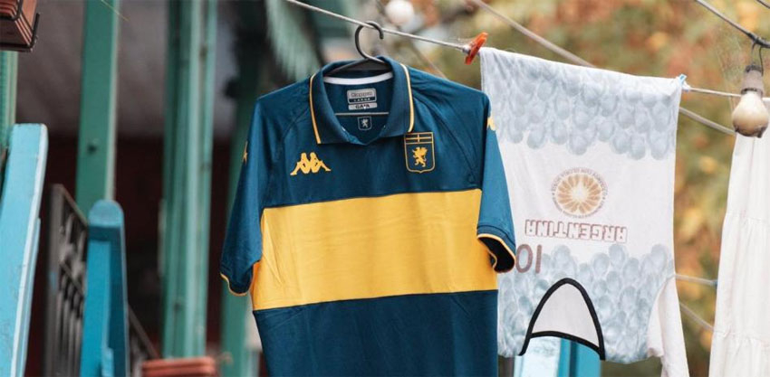 Genoa presentó una camiseta en homenaje a Boca por sus 120 años de&nbsp;historia